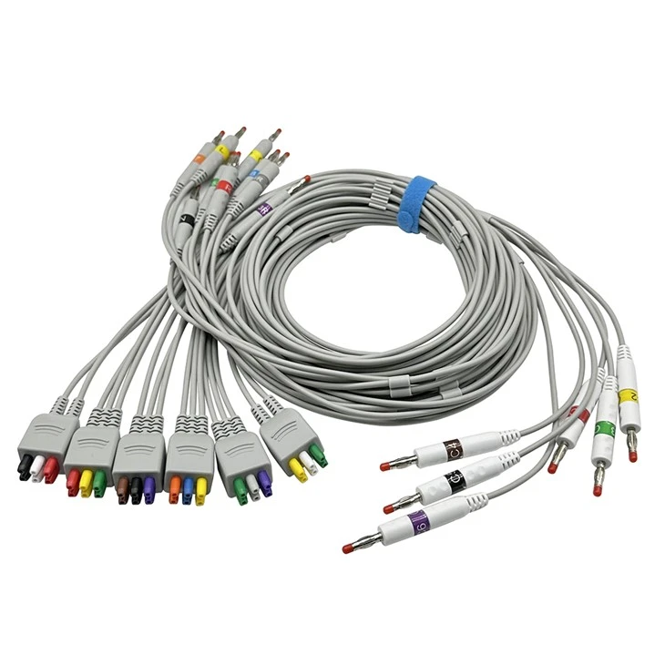 GE-compatibele ECG-holterkabel met 16 afleidingen