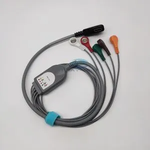 AHA 5-afleidingen snap DMS ECG-holterkabel