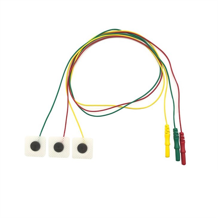 Disposable Neonate/Pediatric ECG Electrode With 3 Lead ECG Cable IEC