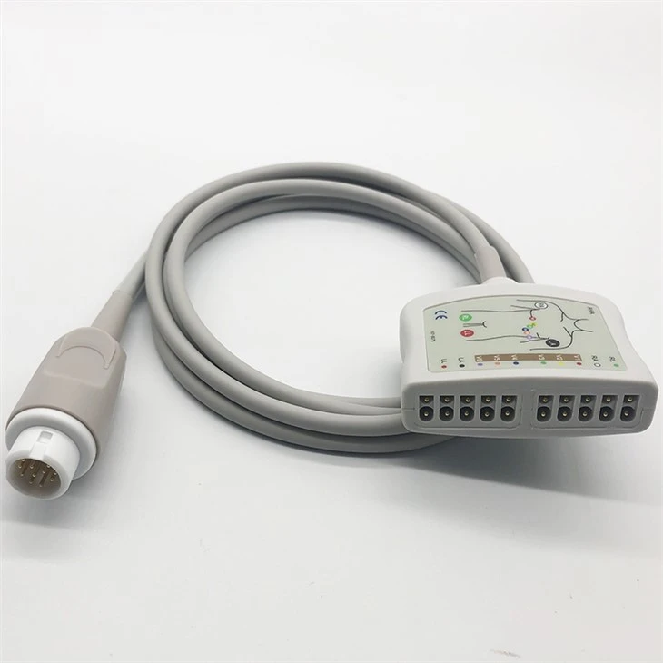 IEC/AHA Edan Elite V8 EKG/ECG Trunk-kabel