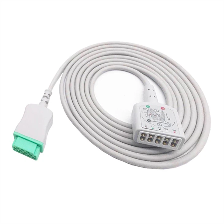 Dinamap Marquette GE ECG-trunkkabel 5 afleidingen 2017003-001